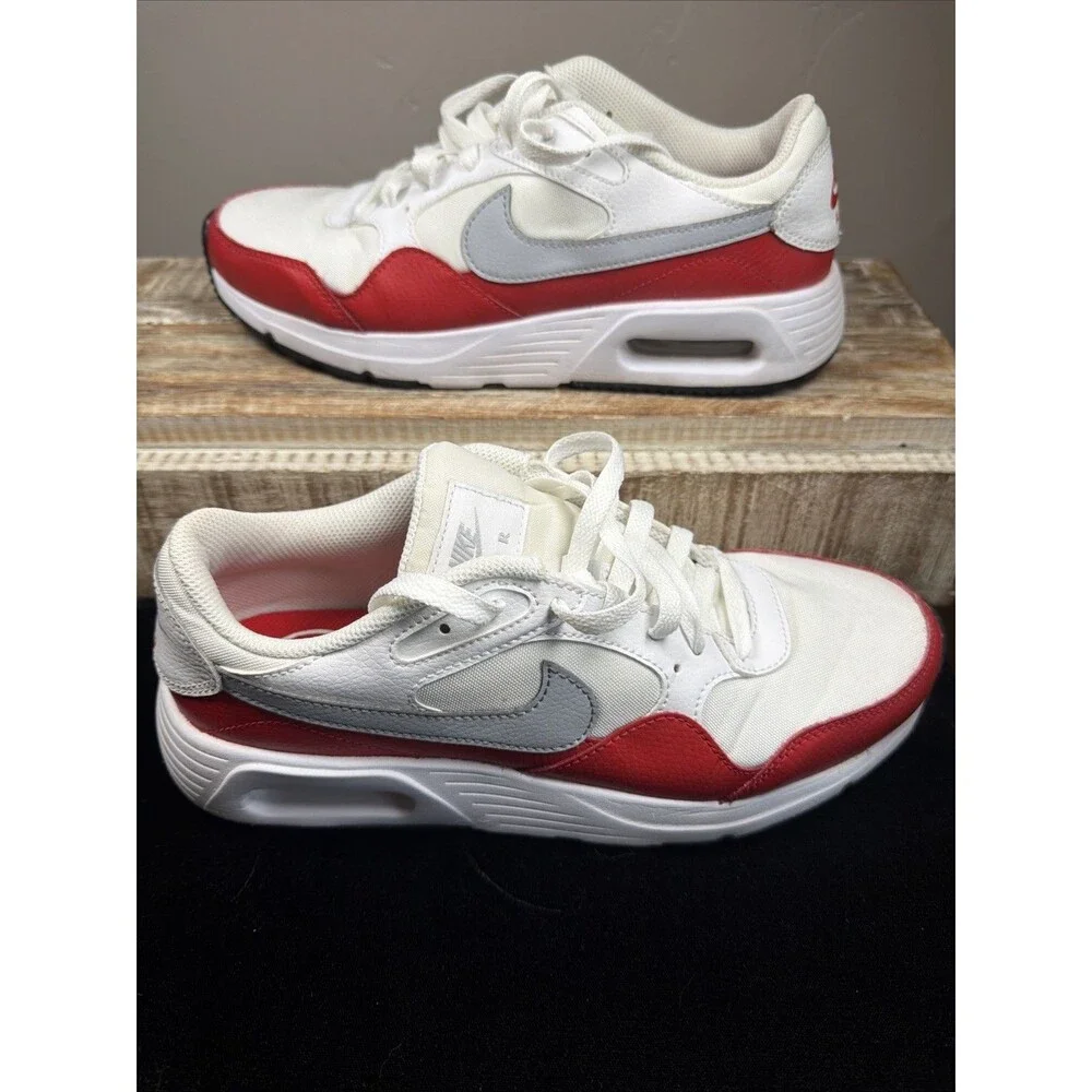 Nike Air Max Sc White Gum Red Men's Shoes Sz 8 CW4555-107
